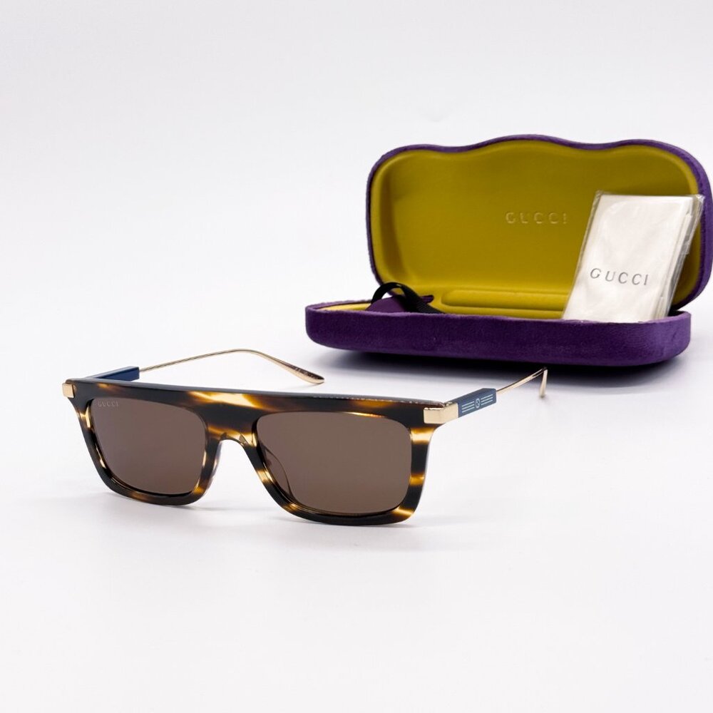 NEW AUTHENTIC GUCCI GG1437S 003 SQUARE MEN SUNGLASSES GUCCI